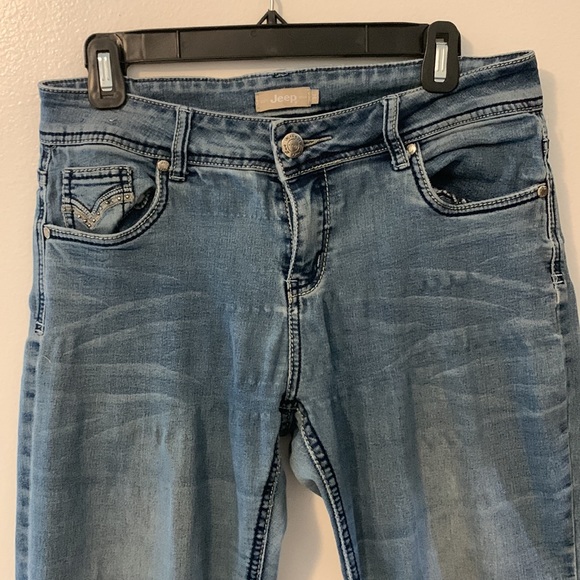 Jeep brand vintage Blue Jeans denim pants tag says size 34 measurements 30 30 - Picture 2 of 10